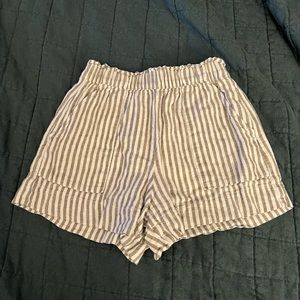 Abercrombie & Fitch High Rise Linen Blend Pull-on Short